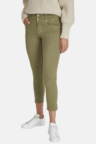 ANGELS JEANS Ornella Button 7/8 Hose - Dusty Olive Green - 178 680307.5415