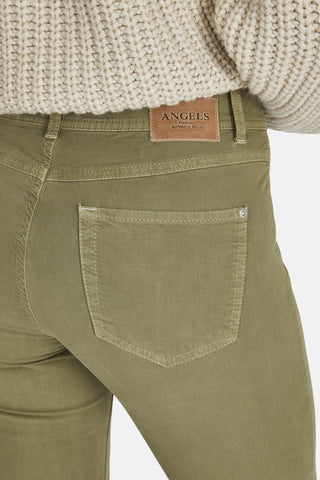 ANGELS JEANS Ornella Button 7/8 Hose - Dusty Olive Green - 178 680307.5415