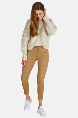 ANGELS JEANS Ornella Button 7/8-Hose - Warm Sahara Sand - 178 680307.7275