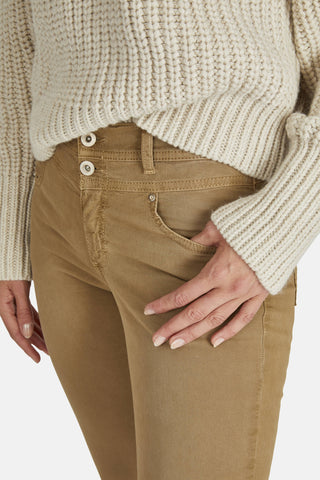 ANGELS JEANS Ornella Button 7/8-Hose - Warm Sahara Sand - 178 680307.7275