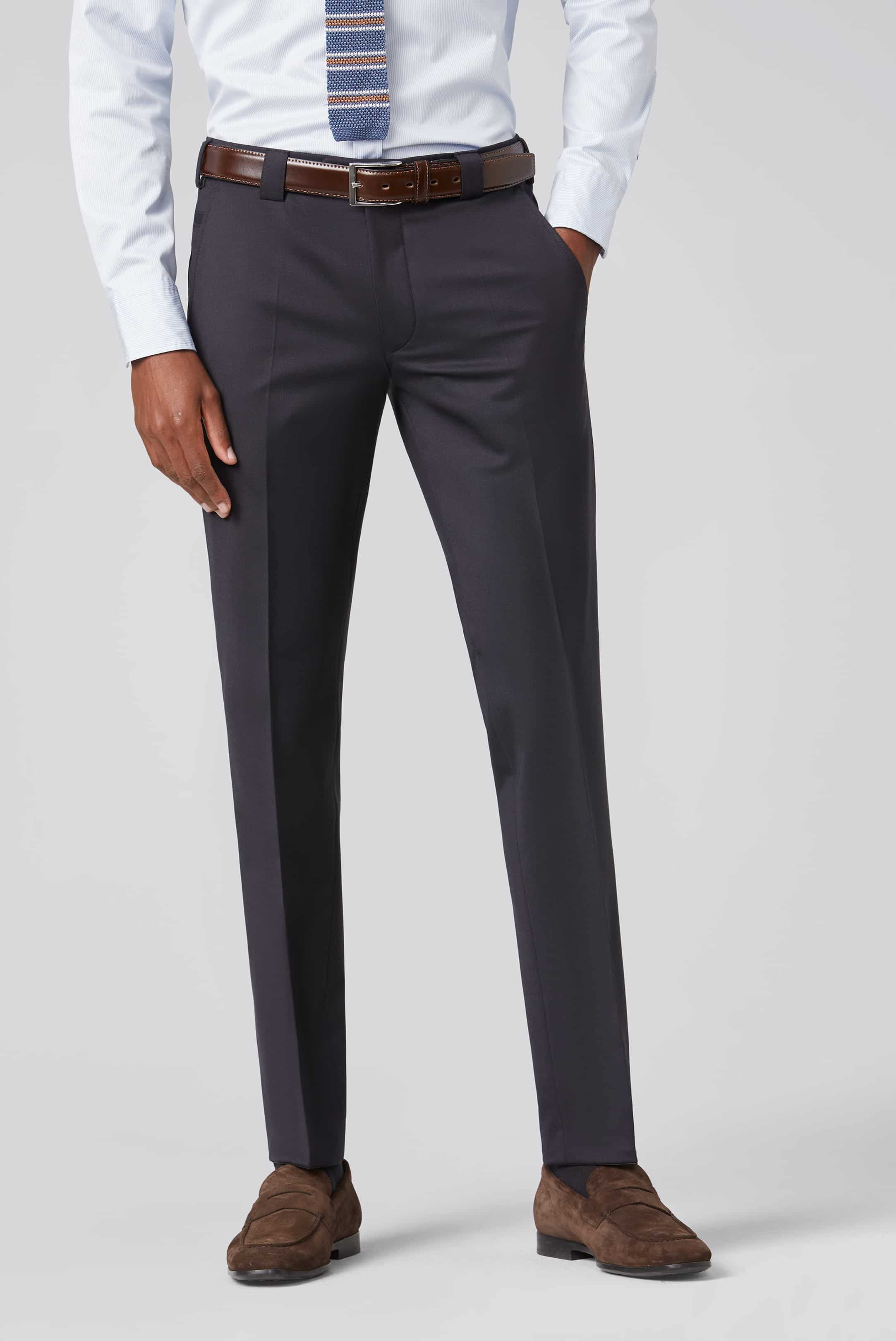 MEYER HOSEN Roma Anzughose - Midnight Navy Weave - 115-0-9288.19