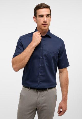 ETERNA COMFORT FIT Kurzarm Hemd - Night Sapphire - 1300-19-K149