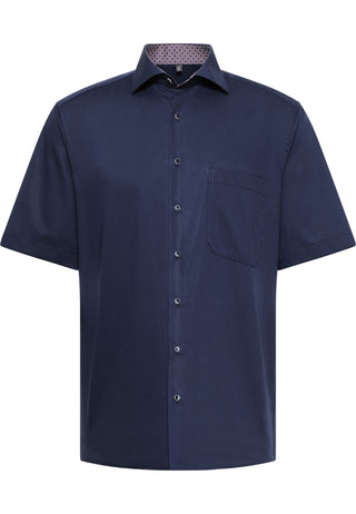 ETERNA COMFORT FIT Kurzarm Hemd - Night Sapphire - 1300-19-K149