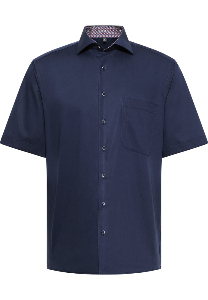 ETERNA COMFORT FIT Kurzarm Hemd - Night Sapphire - 1300-19-K149