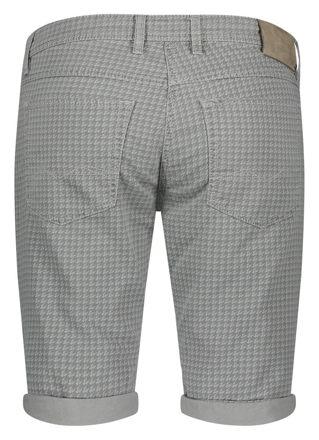 MAC JOG'N SHORTS Bermuda - Houndstooth Mist Grey - 0562-00-0716-041B