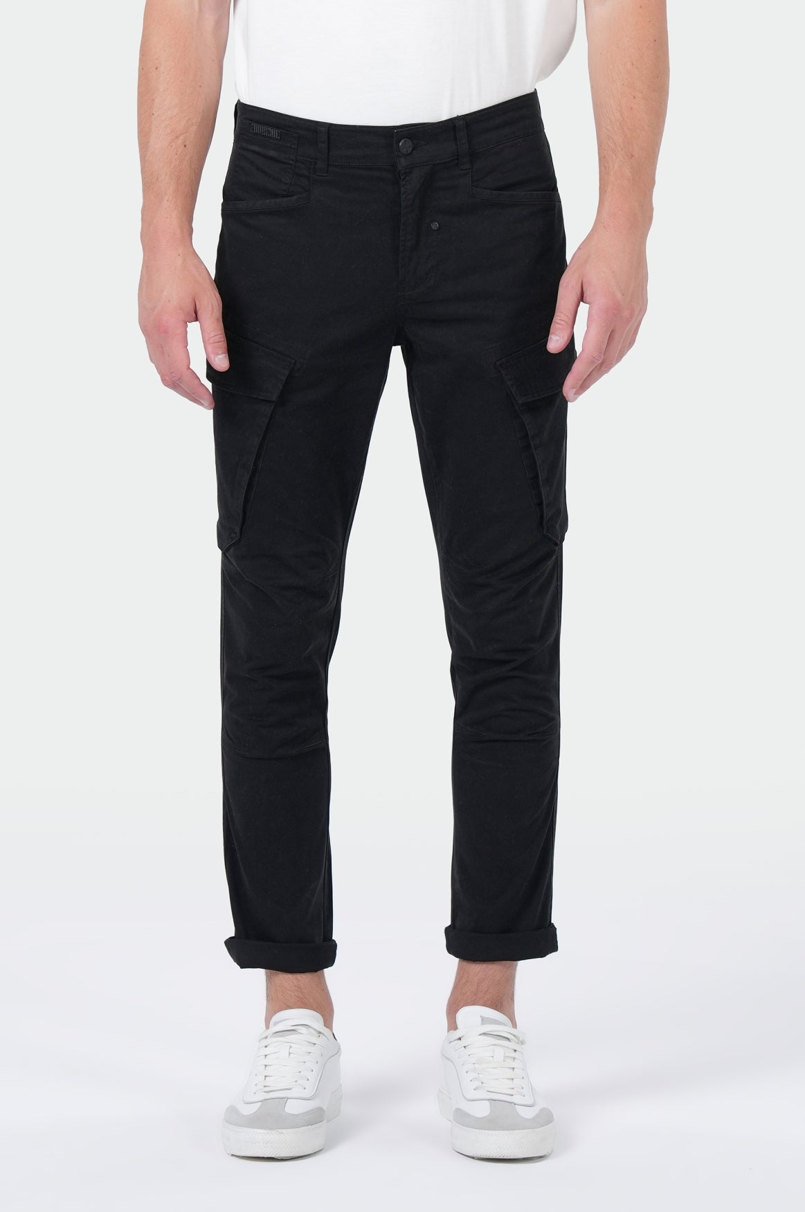 MOD JEANS ELIAS CARGO - Obsidian Jet Black - HW25-ELIAS.20011