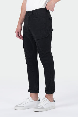 MOD JEANS ELIAS CARGO - Obsidian Jet Black - HW25-ELIAS.20011