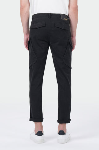 MOD JEANS ELIAS CARGO - Obsidian Jet Black - HW25-ELIAS.20011