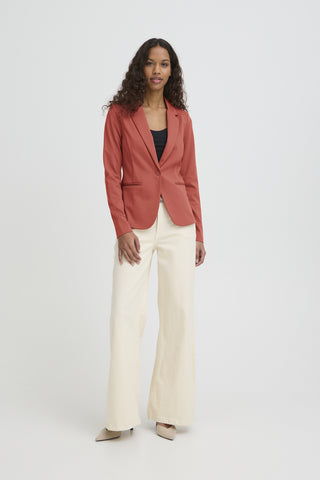 ICHI IHKATE Blazer - Terracotta Bloom - 20101801.191533