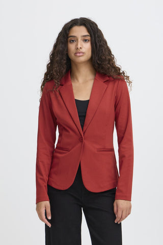 ICHI IHKATE Blazer - Crimson Velvet Red - 20101801.191555