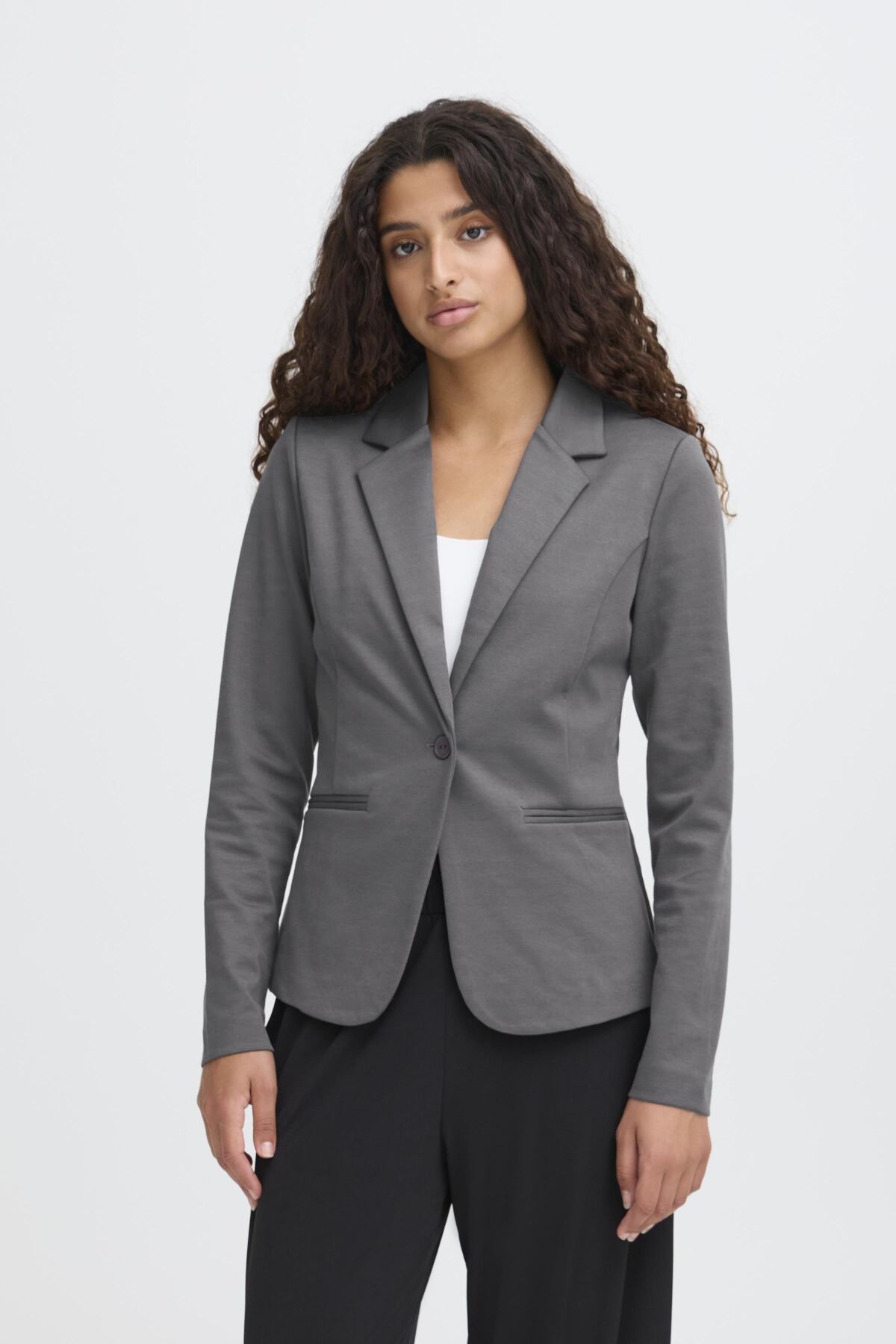 ICHI IHKATE Blazer - Foggy Steel Grey - 20101801.193907 von ICHI