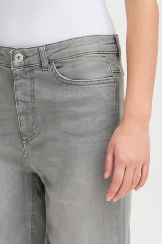 ICHI IHTWIGGY Raven Denim - Misty Concrete Grey - 20110967.200344
