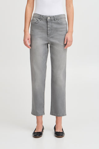 ICHI IHTWIGGY Raven Denim - Misty Concrete Grey - 20110967.200344