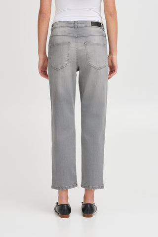 ICHI IHTWIGGY Raven Denim - Misty Concrete Grey - 20110967.200344