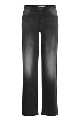 ICHI IHTWIGGY Straight Jeans - Iron Ink Grey - 20119128.19041