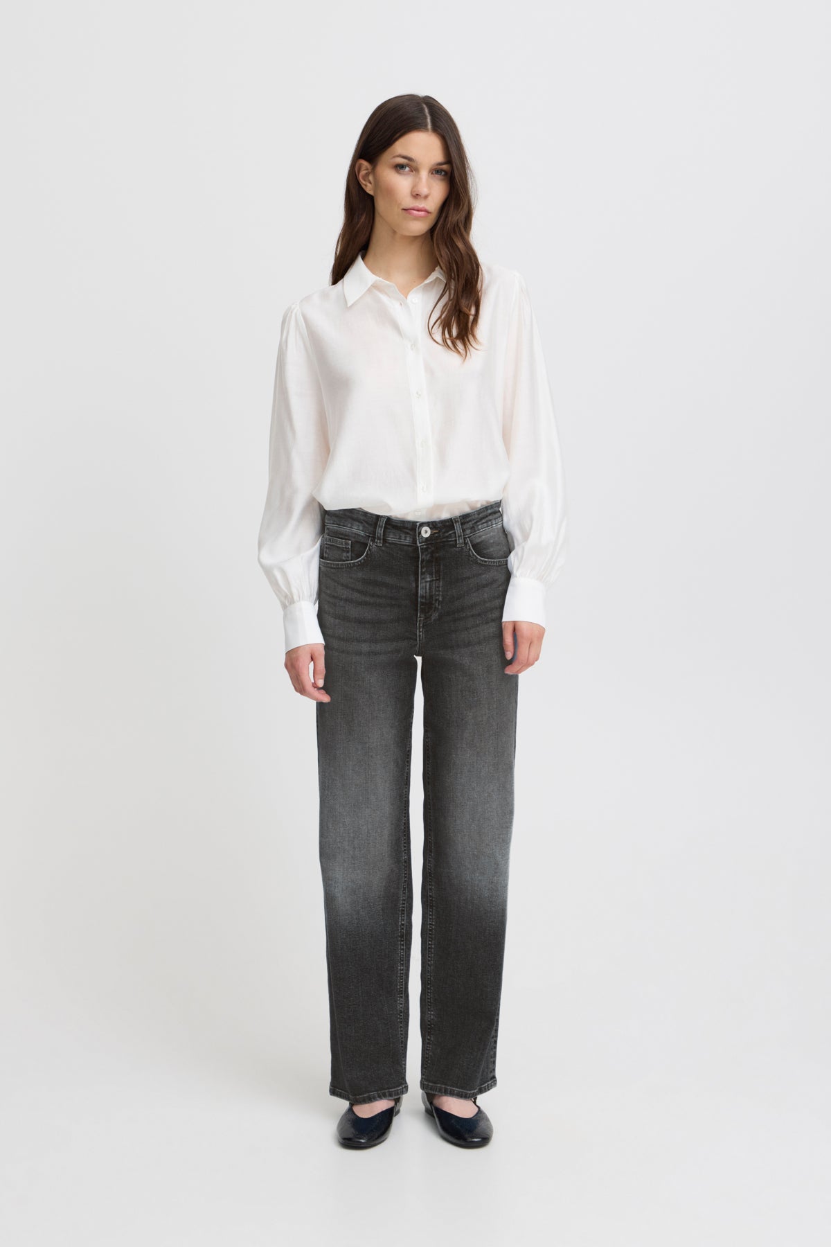 ICHI IHTWIGGY Straight Jeans - Iron Ink Grey - 20119128.19041 von ICHI