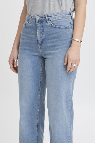 ICHI IHTWIGGY Straight Jeans - Misty Sky Blue - 20119128.19044