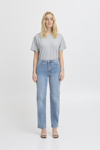 ICHI IHTWIGGY Straight Jeans - Misty Sky Blue - 20119128.19044