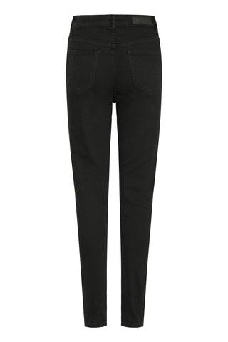 ICHI IHTWIGGY Slim High Waist - Midnight Onyx Black - 20122631.194008
