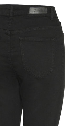 ICHI IHTWIGGY Slim High Waist - Midnight Onyx Black - 20122631.194008