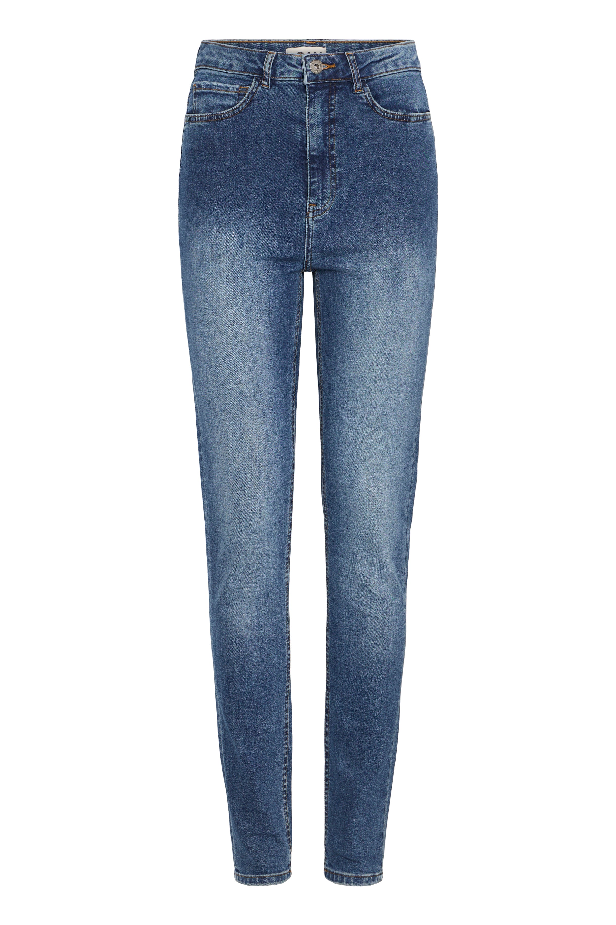 ICHI IHTWIGGY Slim High Waist Jeans - Seafoam Indigo - 20122631.200339