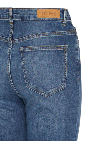 ICHI IHTWIGGY Slim High Waist Jeans - Seafoam Indigo - 20122631.200339