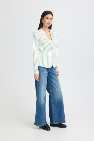 ICHI IHKATE BLAZER Damen greenbriar stripe 20125625.900005384