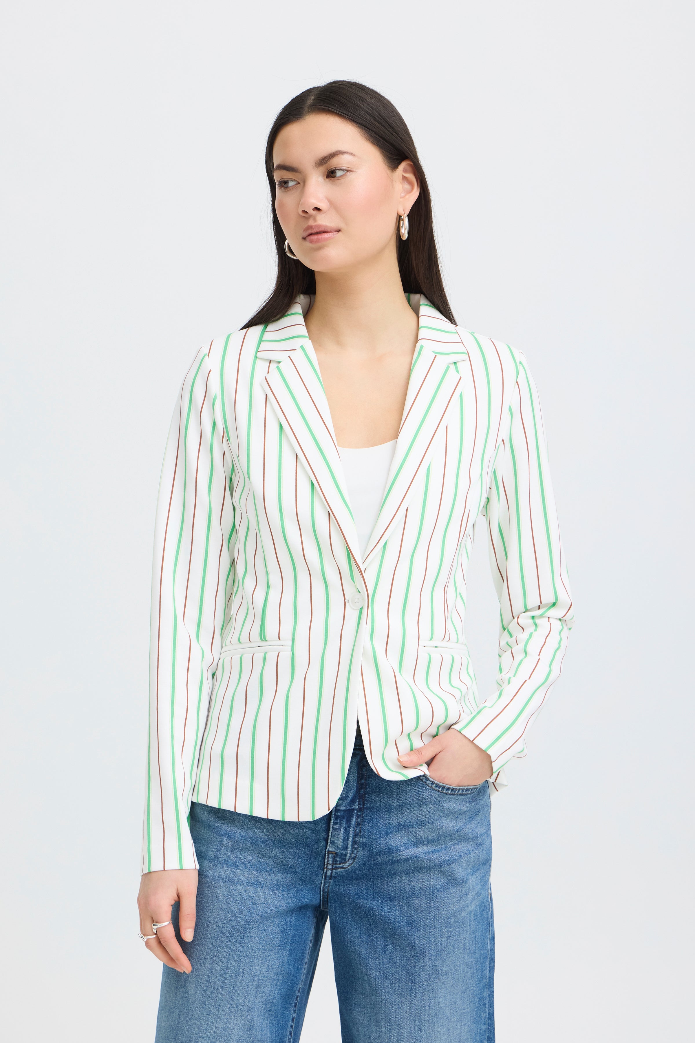 ICHI IHKATE BLAZER Damen greenbriar stripe 20125625.900005384 von ICHI