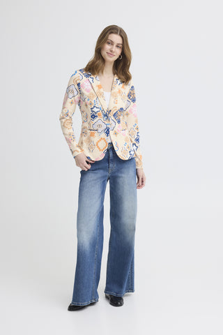 ICHI IHKATE BLAZER Damen graphic tile 20125625.900005486