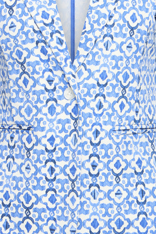 ICHI IHKATE BLAZER Damen print sodalite blue ikat 20125625.900005527