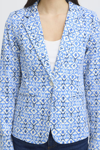 ICHI IHKATE BLAZER Damen print sodalite blue ikat 20125625.900005527