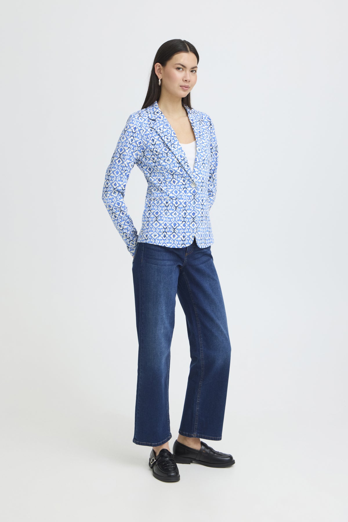 ICHI IHKATE BLAZER Damen print sodalite blue ikat 20125625.900005527 von ICHI