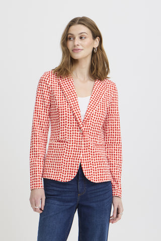 ICHI IHKATE BLAZER Damen fiery red tulip 20125625.900005730