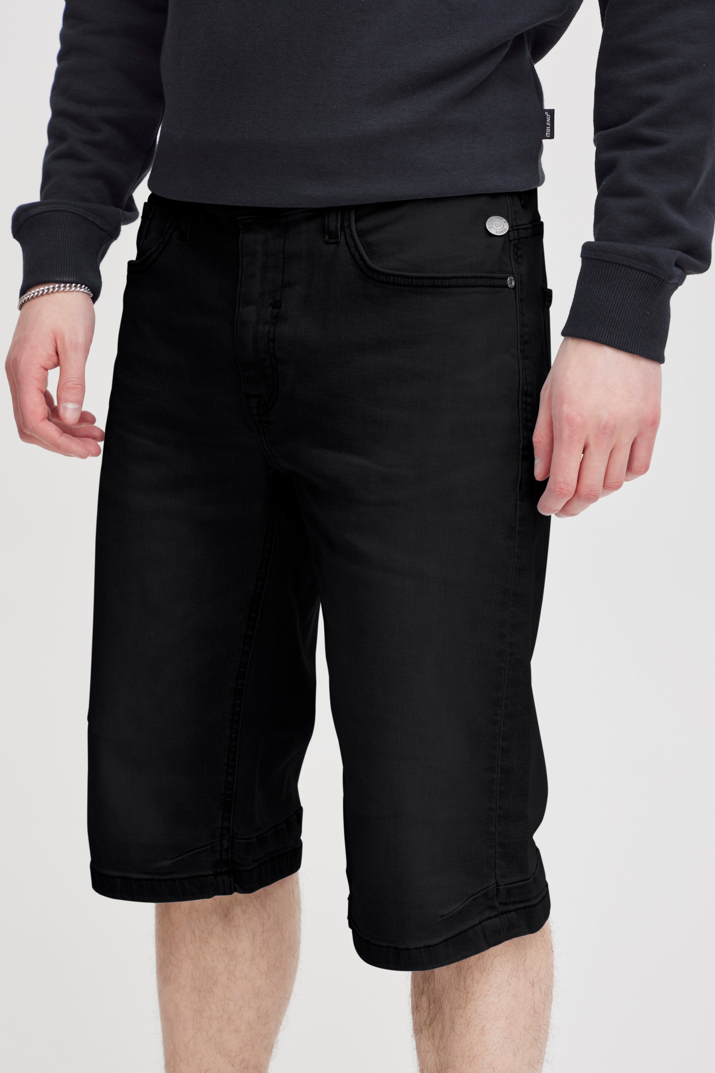 BLEND Twister Capri Shorts - Midnight Coal - 20713328.200297 von Blend