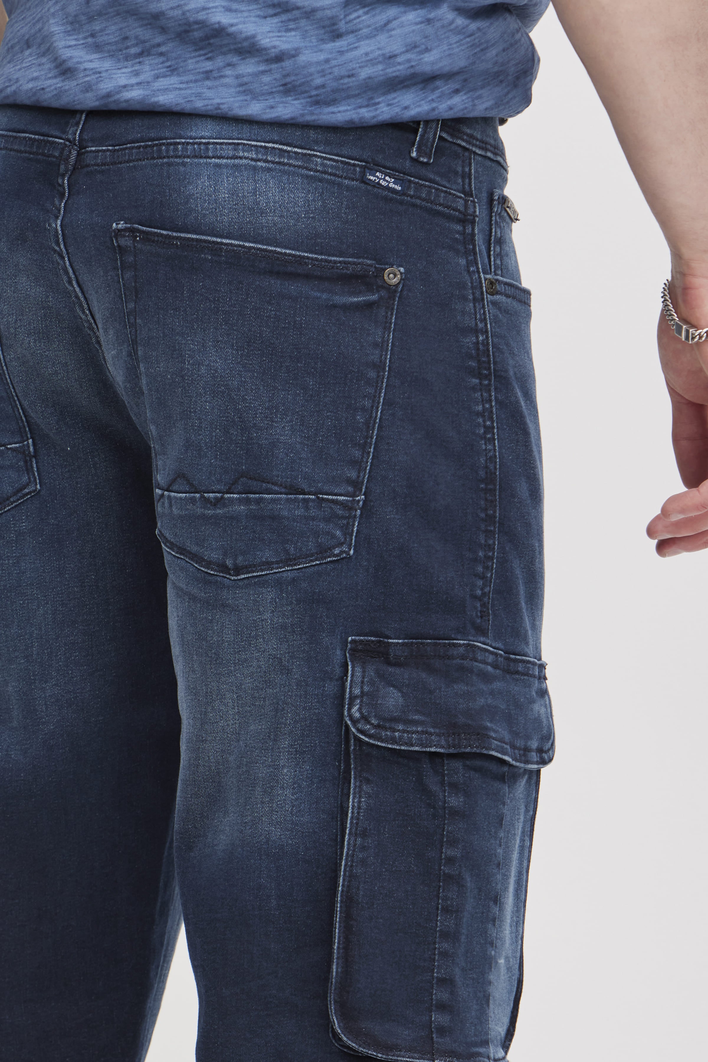 BLEND Twister Cargo Shorts - Midnight Indigo Drift - 20713329.200292