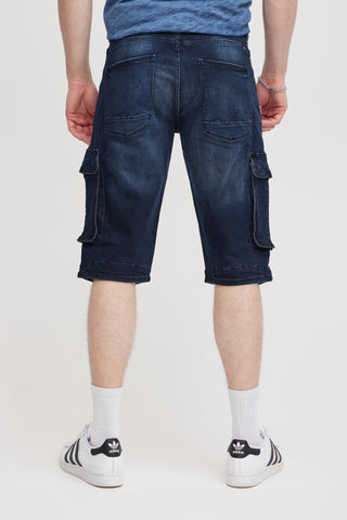 BLEND Twister Cargo Shorts - Midnight Indigo Drift - 20713329.200292