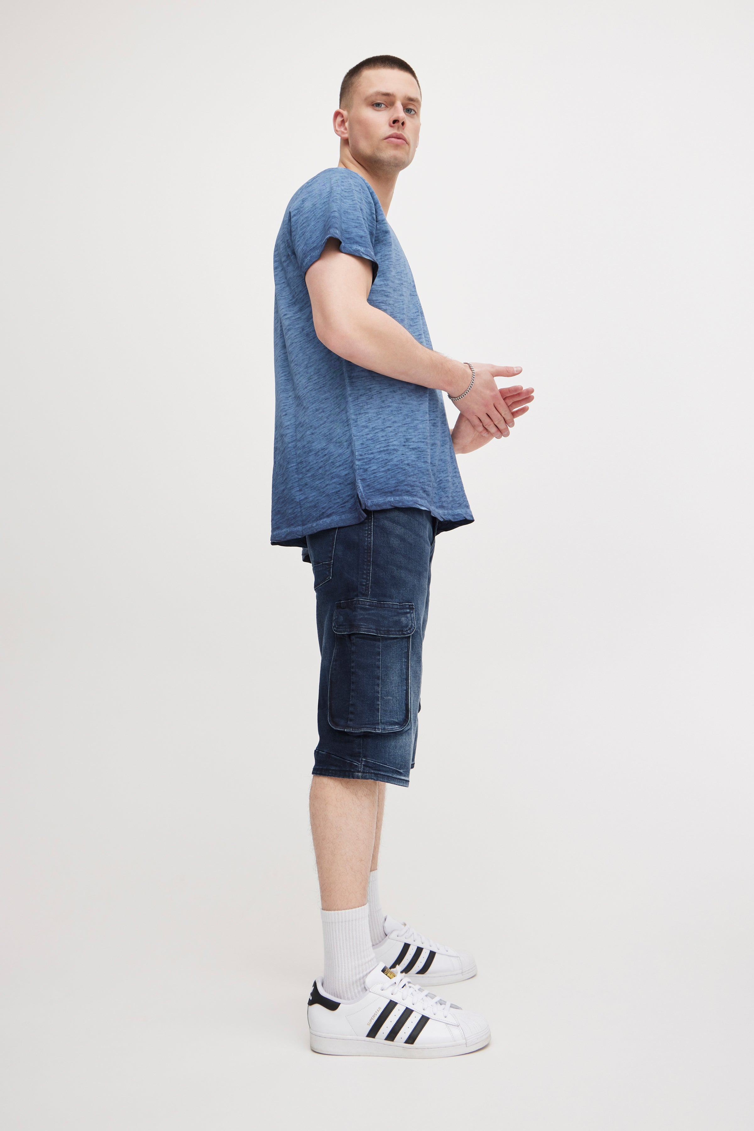 BLEND Twister Cargo Shorts - Midnight Indigo Drift - 20713329.200292 von Blend