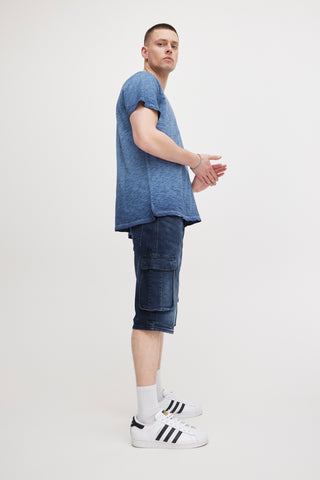 BLEND Twister Cargo Shorts - Midnight Indigo Drift - 20713329.200292