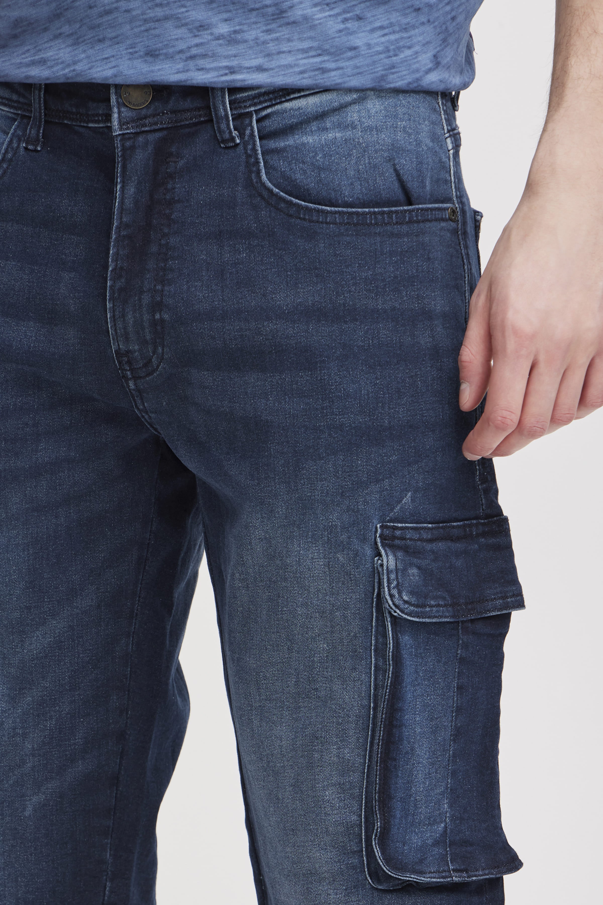 BLEND Twister Cargo Shorts - Midnight Indigo Drift - 20713329.200292