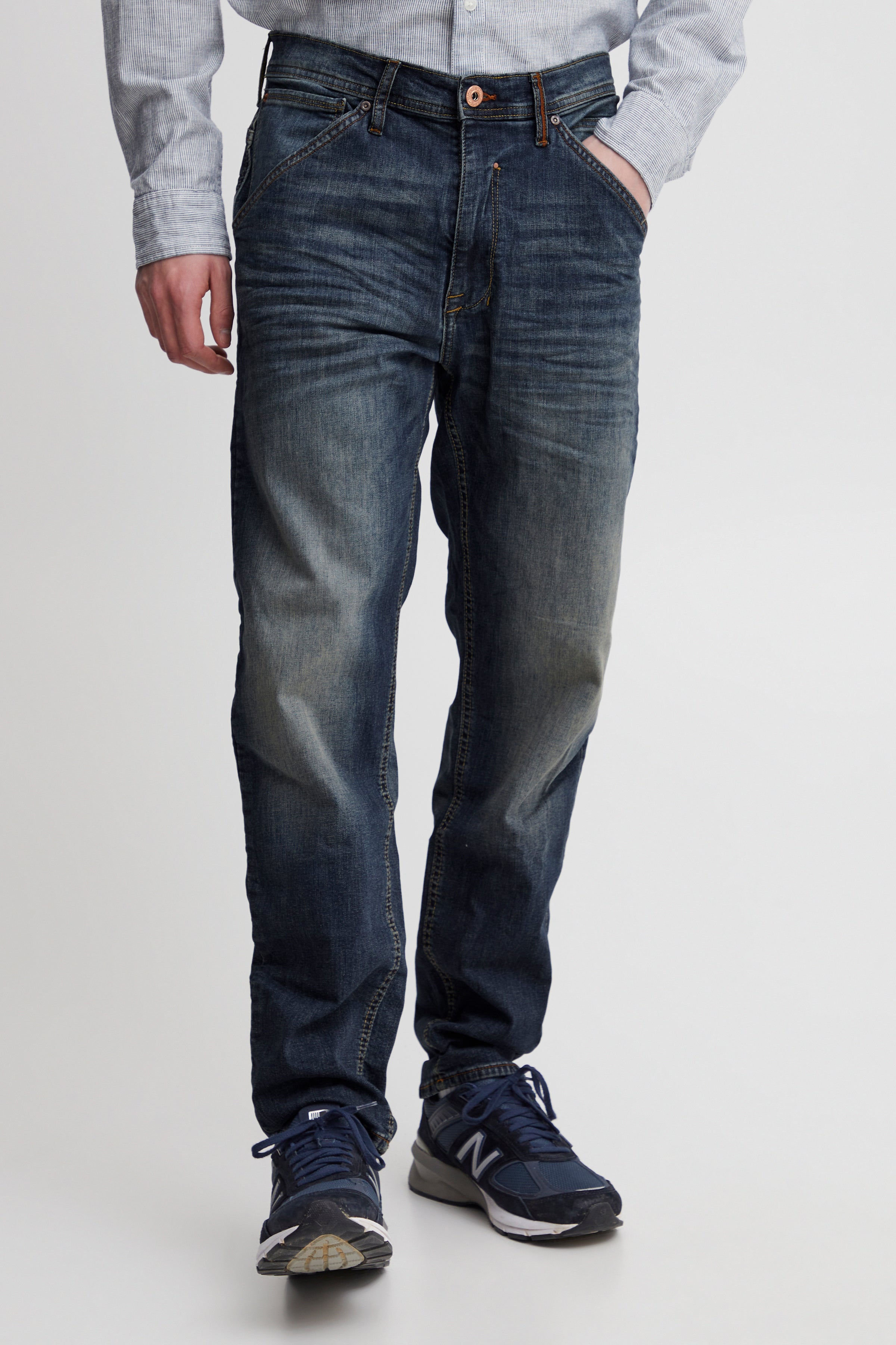 BLEND Thunder Jeans - Indigo Ripple Blue - 20714982.200292