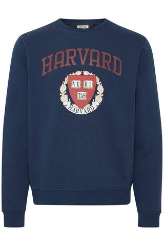 BLEND HARVARD Sweatshirt Pullover Rundhals - Midnight Crest - 20716638194024
