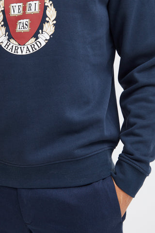 BLEND HARVARD Sweatshirt Pullover Rundhals - Midnight Crest - 20716638194024