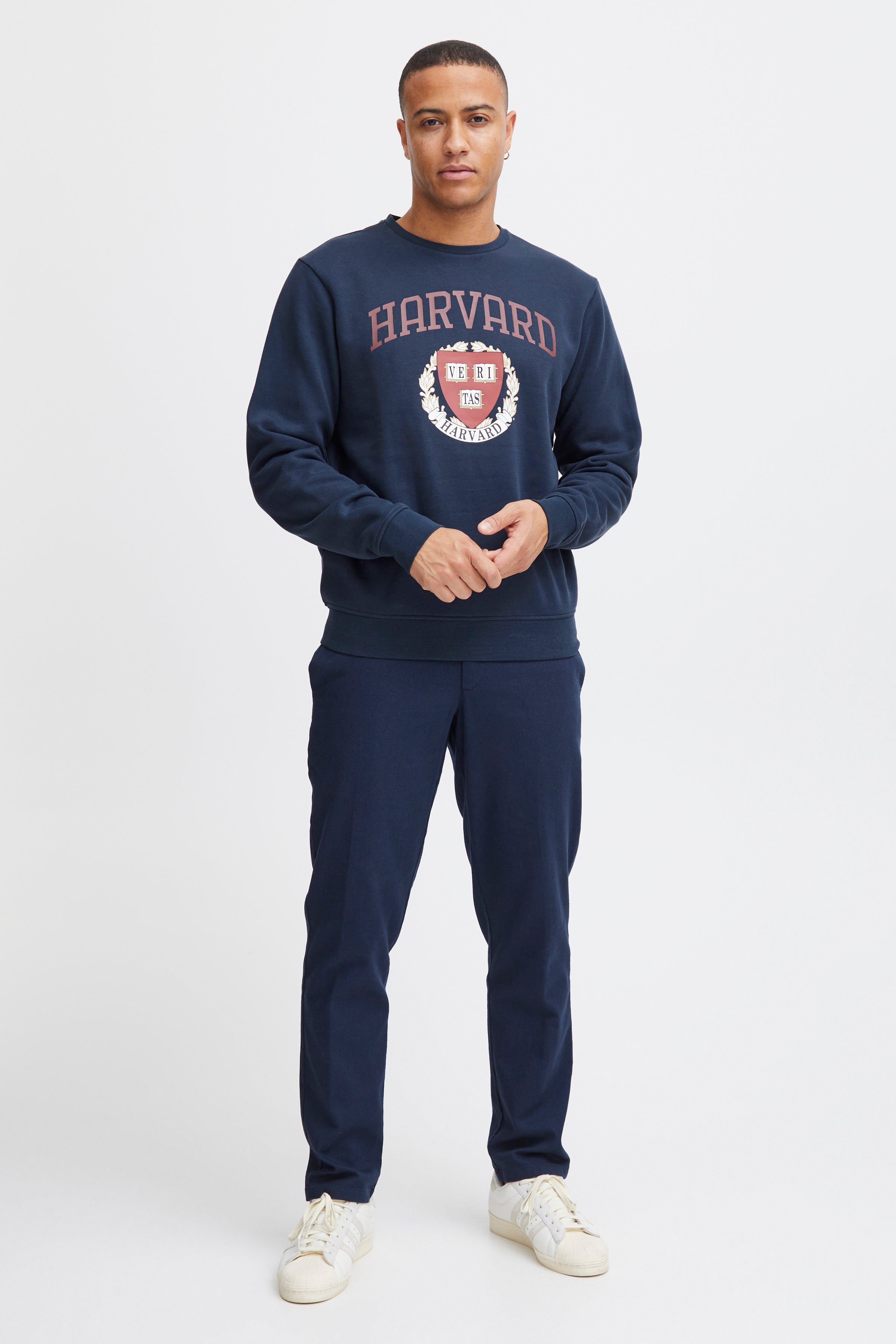 BLEND HARVARD Sweatshirt Pullover Rundhals - Midnight Crest - 20716638194024 von Blend