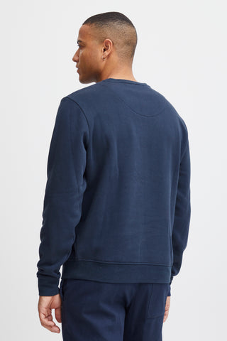 BLEND HARVARD Sweatshirt Pullover Rundhals - Midnight Crest - 20716638194024