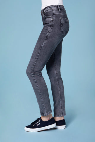 BLUE FIRE Nancy Slim-Fit Jeans - Smoky Storm Grey - 1001.292
