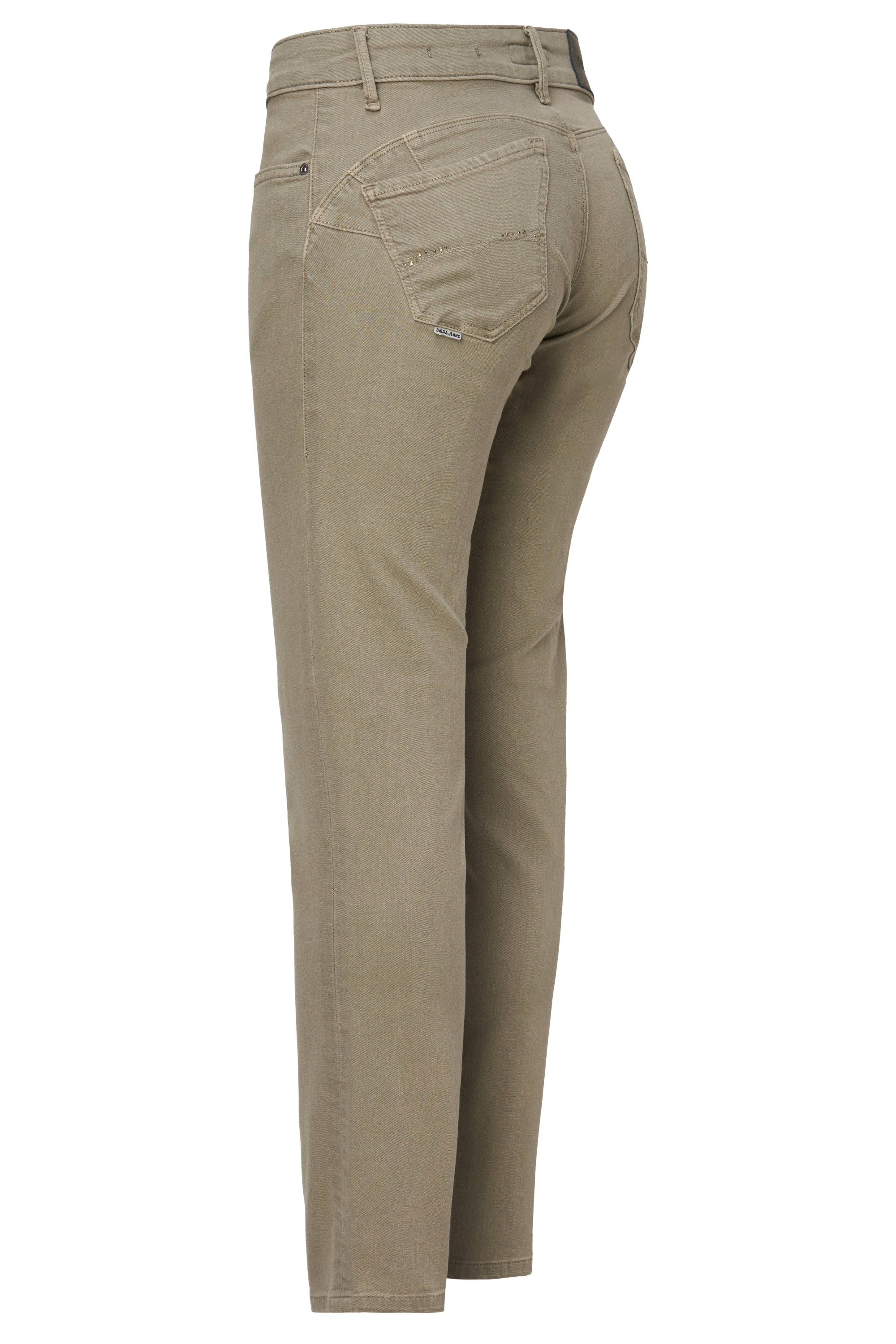 SALSA Wonder Push Up Skinny Cropped - Willow Olive Mist - 21007181.0510 von Salsa