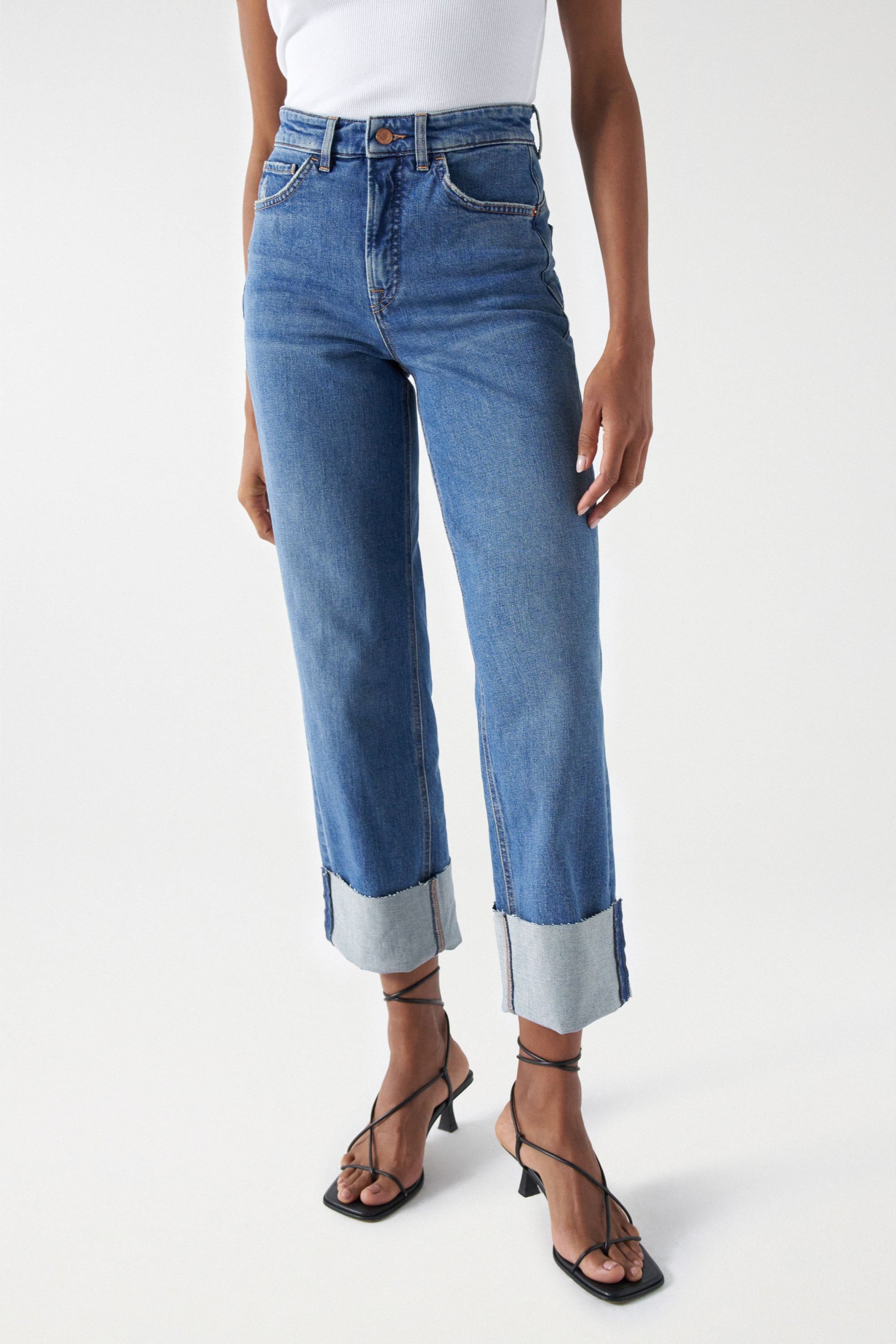 SALSA Faith Push In Jeans - Skywashed Harbor Blue - 21008067.852