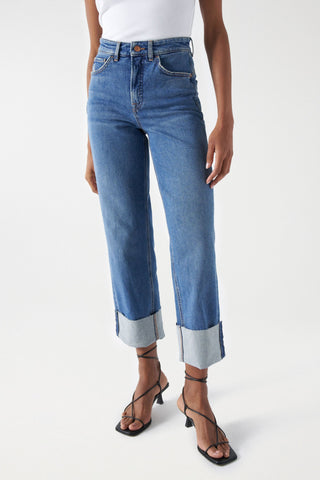 SALSA Faith Push In Jeans - Skywashed Harbor Blue - 21008067.852