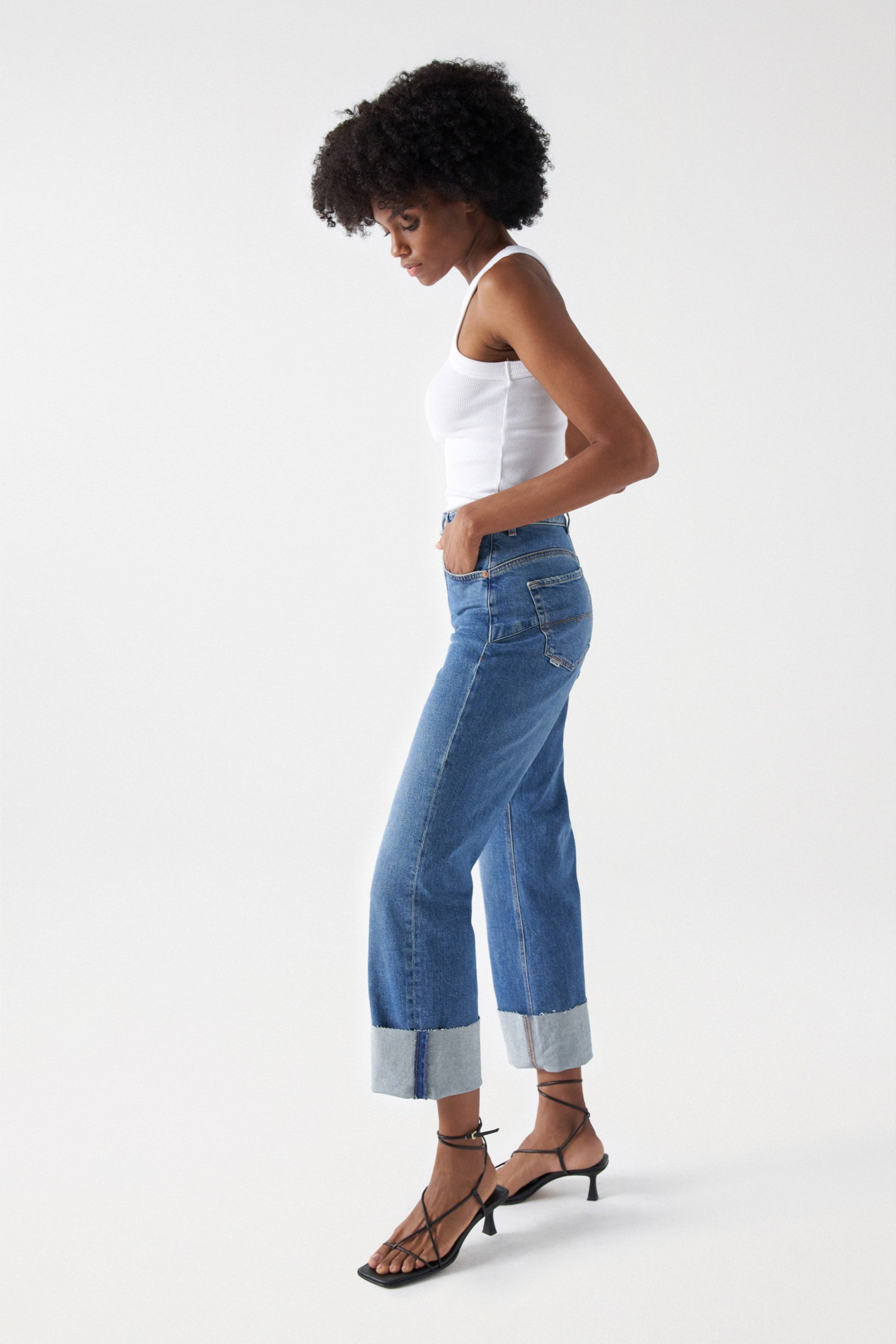 SALSA Faith Push In Jeans - Skywashed Harbor Blue - 21008067.852