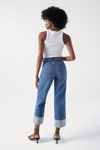 SALSA Faith Push In Jeans - Skywashed Harbor Blue - 21008067.852
